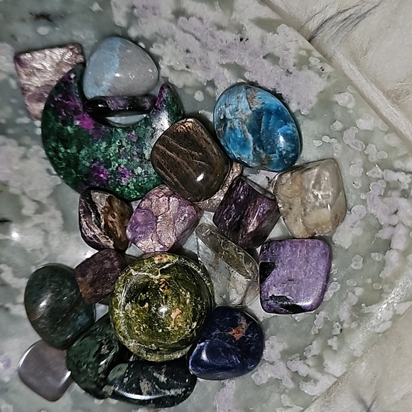 Charoite confetti and zebra jasper star - Picture 5 of 5